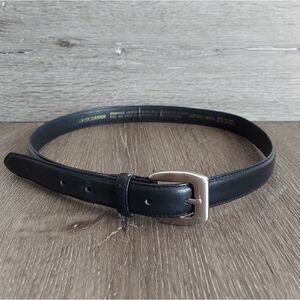 Black Cowhide Leather Belt Large